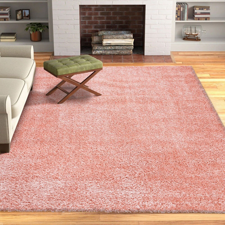 Fairmont Park Gaios Machine Woven Baby Pink Rug Wayfair.co.uk